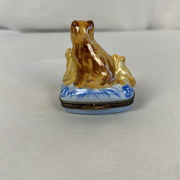 Limoges Orange Cat Family Box - Picture 5 of 12